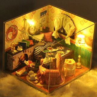 Mô hình nhà gỗ búp bê dollhouse diy - tw13 winter