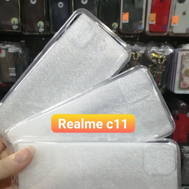 Ốp Lưng Silicon Trong Suốt Cho Realme C11, Ốp Lưng Realme