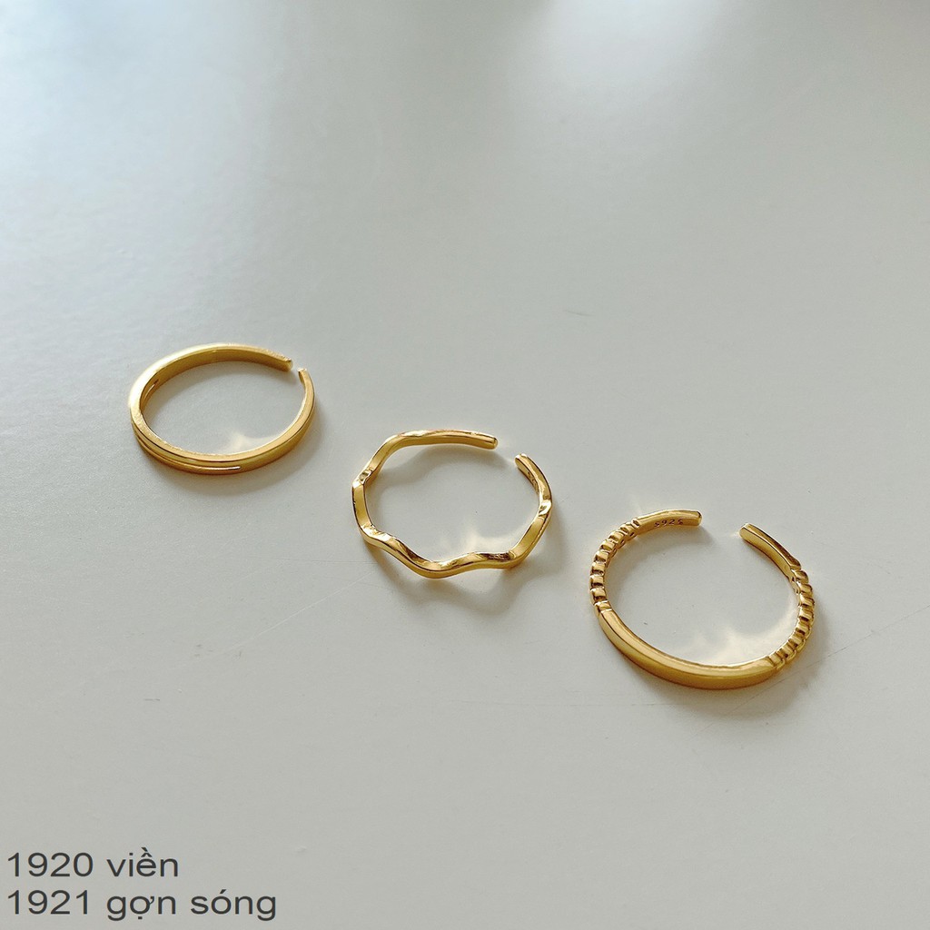 Nhẫn Eleanor Mạ Vàng 14K Basic Cho Nữ