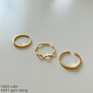 Nhẫn Nữ Eleanor Bạc 925 Cao Cấp Mạ Vàng 14K Basic, Retro