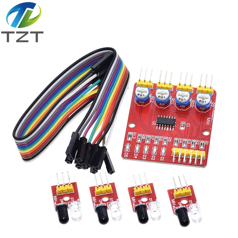 Mô Đun Công Tắc Cảm Biến Hồng Ngoại 1 4 5 8 Kênh TCRT5000 IR Cho Arduino