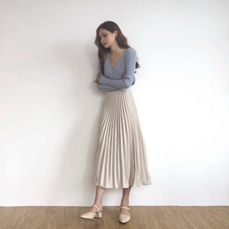 Pleated Skirt (Chân váy xếp li dài) | BigBuy360 - bigbuy360.vn