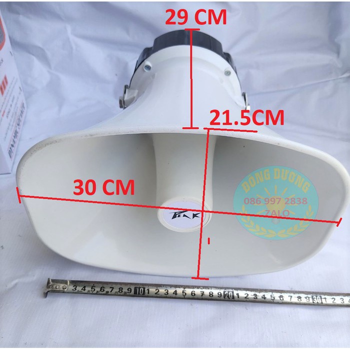 LOA PHÓNG THANH CÔNG SUẤT LỚN - LOA PHÓNG THANH 35W PEAK 35 PHỄU NHỎ 30 X 21.5CM