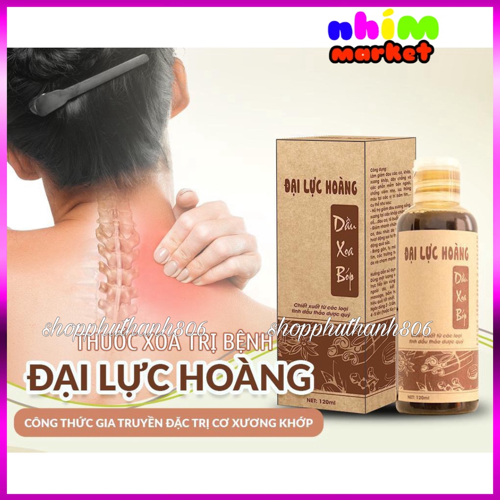 Dầu Xoa Bóp Đại Lực Hoàng - Đại lực hoàng 120ml xoa bóp cơ xương khớp