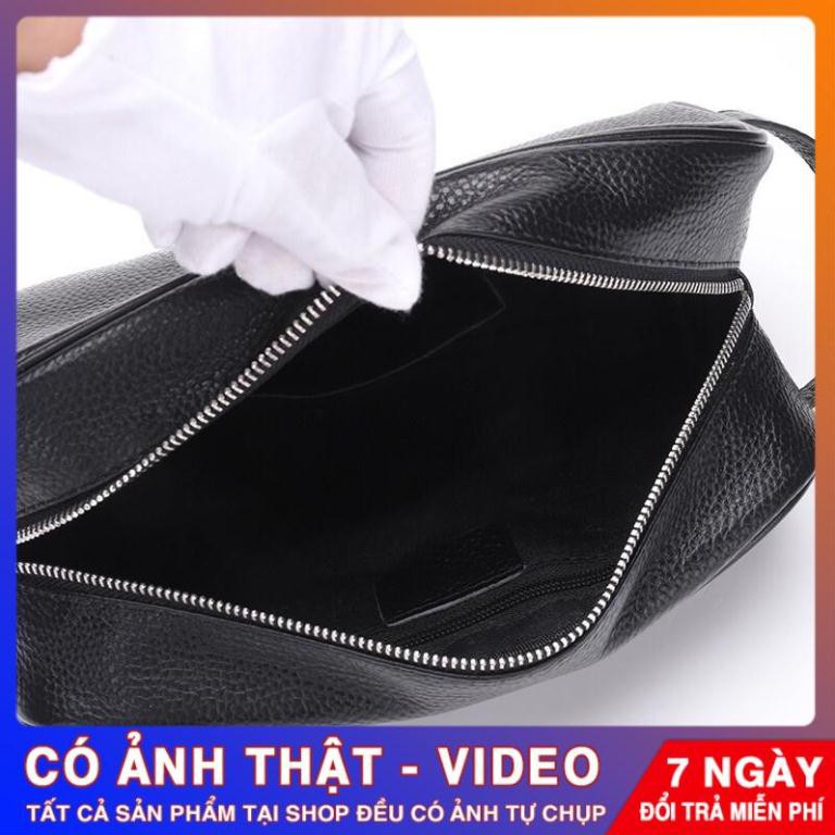 túi xách nam clutch- da bò cao cấp-ngăn chứa đồ rộng rãi