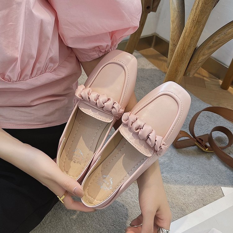 Giày Lười Mũi Vuông Phong Cách Ulzzang Cho Nữ | BigBuy360 - bigbuy360.vn