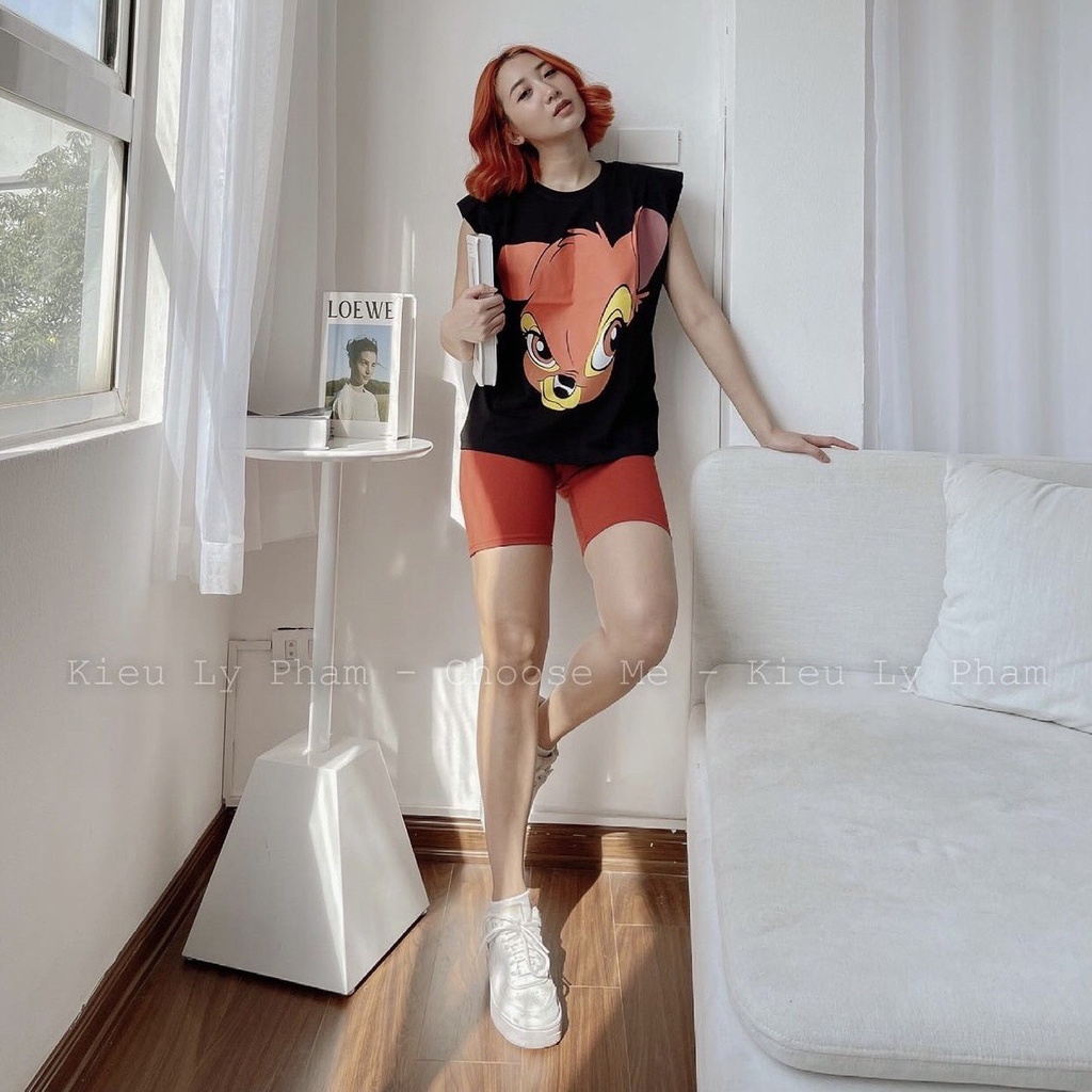 Áo Thun Sát Nách Hoạ Tiết In Hình Dễ Thương, Áo Phông Đệm Vai Cá Tính - Choose Me KLP