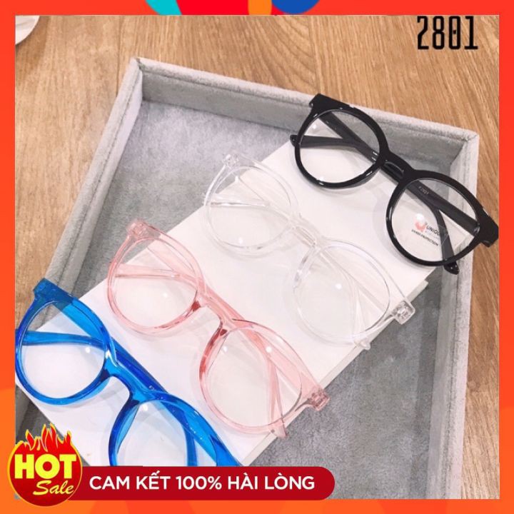 Gọng kính mắt tròn teen nhiều màu 2801