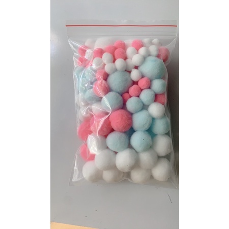 Quả pom pom loại đẹp 15ml-20mm-25mm Nhiều Màu Sắc Dùng Để Trang Trí