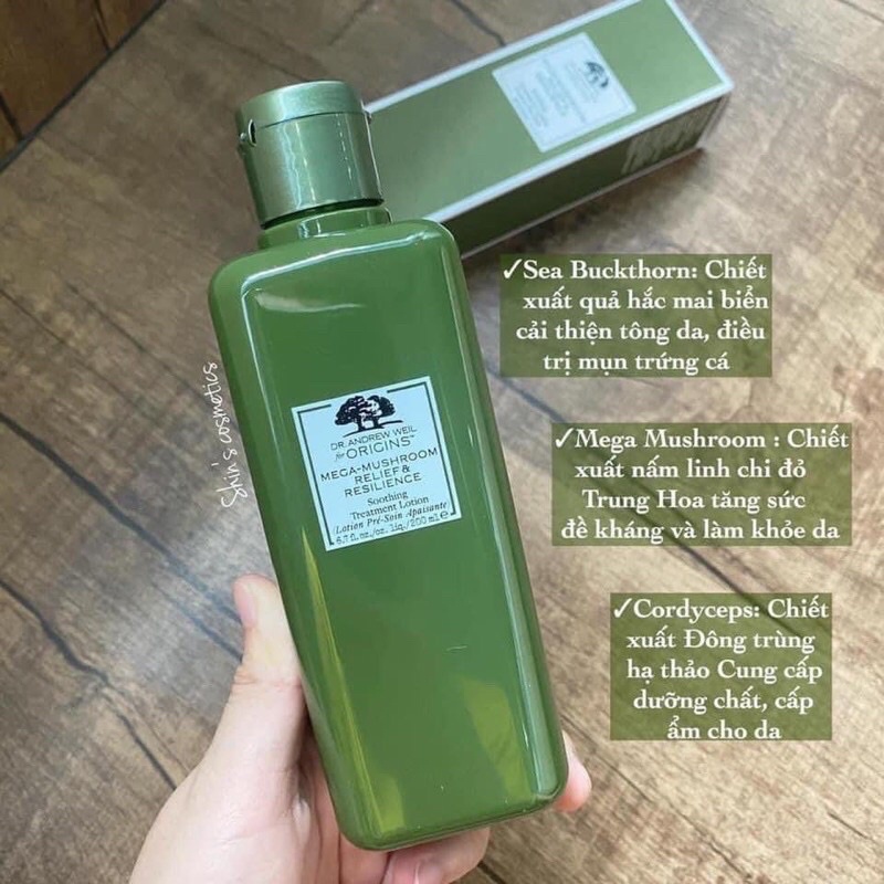 TONER NẤM ORIGINS 200ML