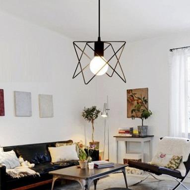 COMBO BỘ 3 ĐÈN THẢ SAO TRANG TRÍ KHUNG SẮT SƠN TĨNH ĐIỆN - KÈM BÓNG LED CAO CẤP