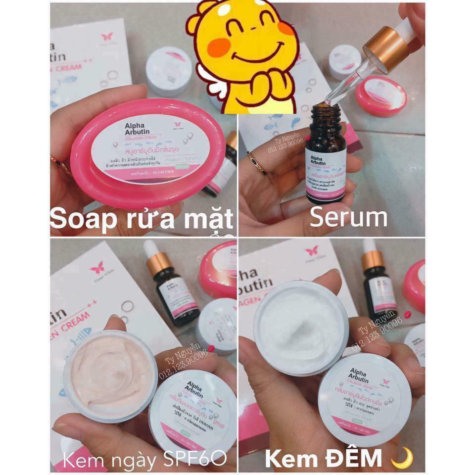 SET DƯỠNG DA ALPHA ARBUTIN COLLAGEN CREAM