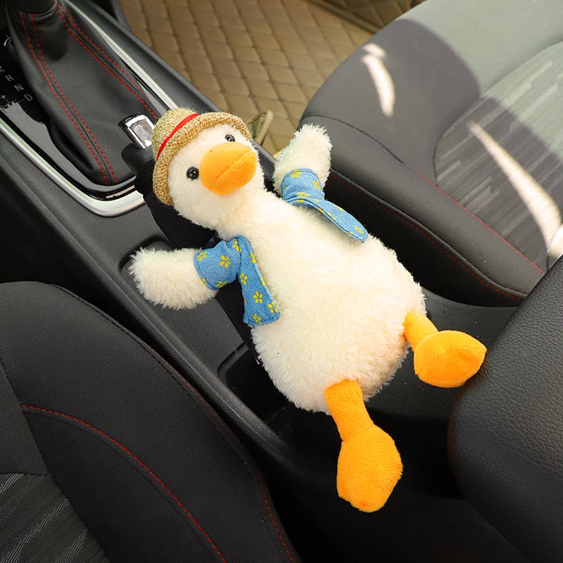 Shift Knob Cover Winter Plush Gear Shift Knob Cover Block Sleeve Handbrake Sleeve Car Gear Set Automatic Manual Gear Universal smeq