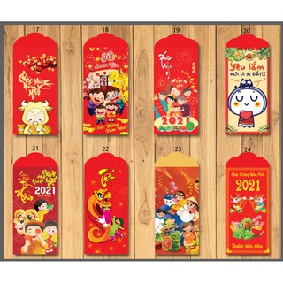 [Free Ship đơn 50k] Combo 10 lì xì tết canh tý mẫu đẹp theo trend 2022 cực hot