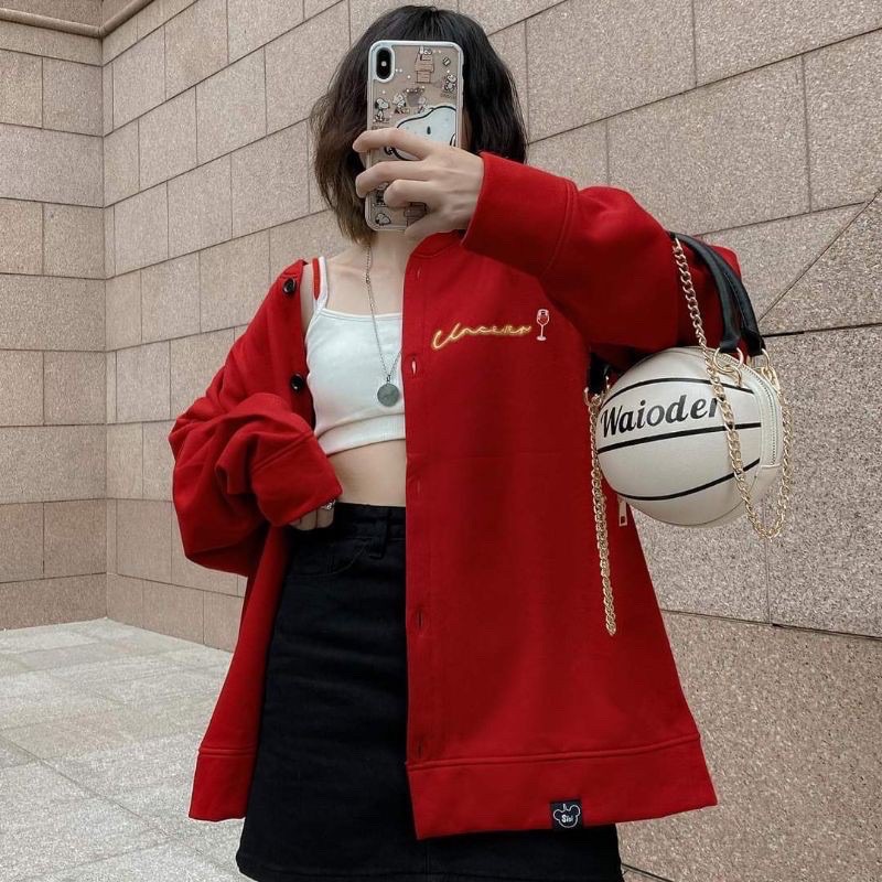 Jacket Đỏ UNCOVER - Sẵn hàng 🔥