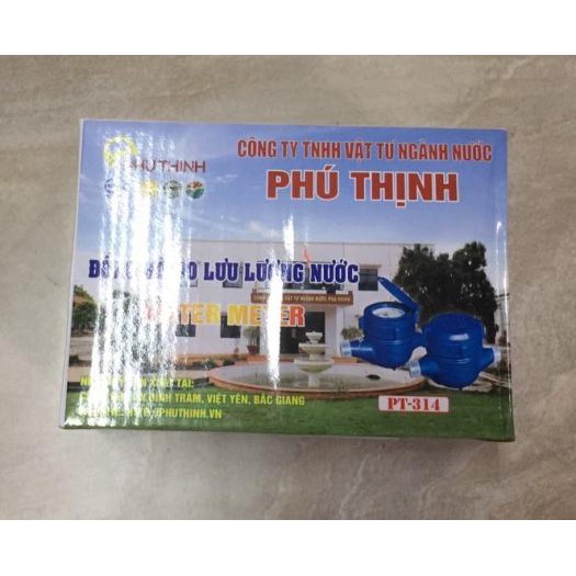 Đồng hồ đo lưu lượng nước chính hãng Phú Thịnh PT314 Đẹp