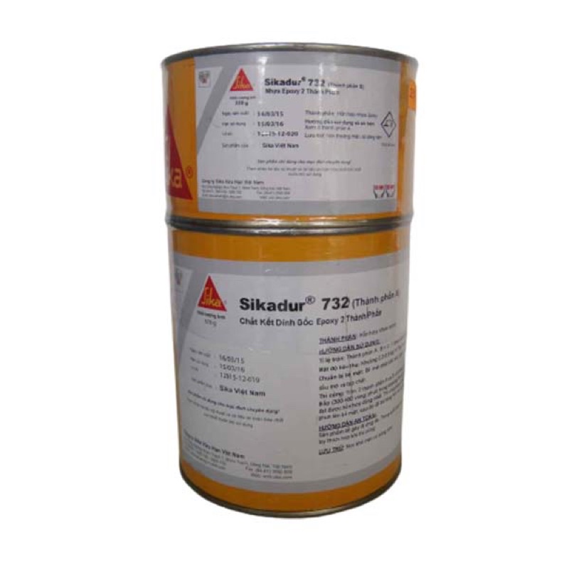 Sikadur 732 loại 1kg - Keo epoxy gắn kết 2 thành phần kết nối bê tông cũ và mới