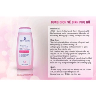 Dung dịch vệ sinh nữ