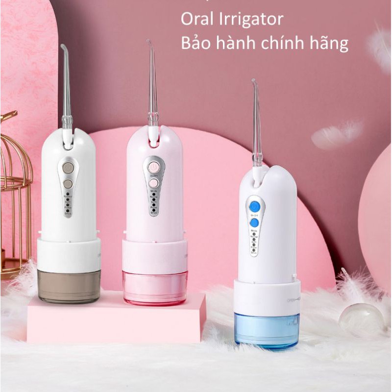 MÁY TĂM NƯỚC ORAL IRRIGATOR IPX7, TẶNG TÚI ĐỰNG + BẢO HÀNH 6 THÁNG