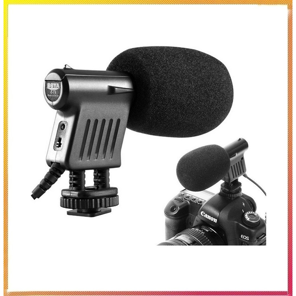 MICRO THU ÂM GẮN MÁY ẢNH, MÁY QUAY BOYA BY-VM01