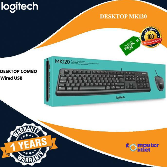 Bộ Bàn Phím Và Chuột Logitech Mk120-0512