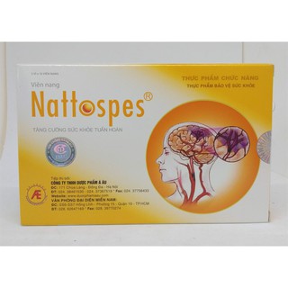 Nattospes tăng cường sức khỏe tuần hoàn hộp 3 vỉ x 10 viên