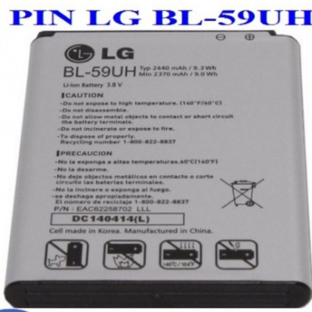 Pin LG BL - 59UH của máy G2 mini / D620 zin mới 100%