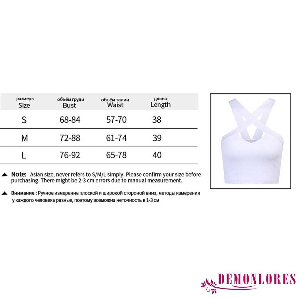 Áo Croptop Màu Trơn Thiết Kế Dây Đan Chéo Cổ Quyến Rũ Cho Nữ
