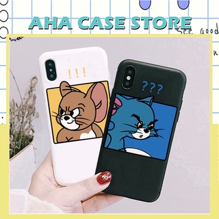 Ốp lưng Iphone cạnh vuông - Tom & Jerry dễ thương - 6/6plus/6s/6splus/7/7plus/8/8plus/x/xr/xs/11/12/13/pro/max/plus/prom