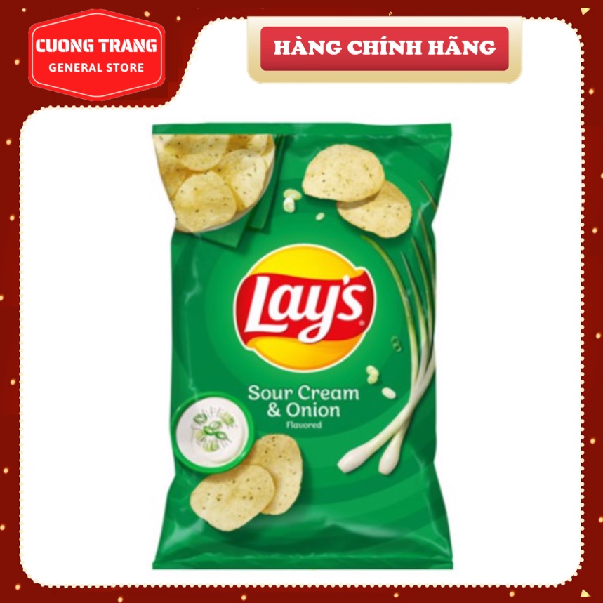 SNACK KHOAI TÂY CHIÊN VỊ KEM CHUA VÀ HÀNH FRITOLAY'S 184.2G