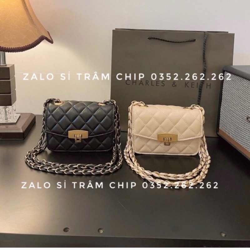 Túi Đeo Chéo Đeo Vai Trần Ô Khoá Gập Hàng Hót Size 16