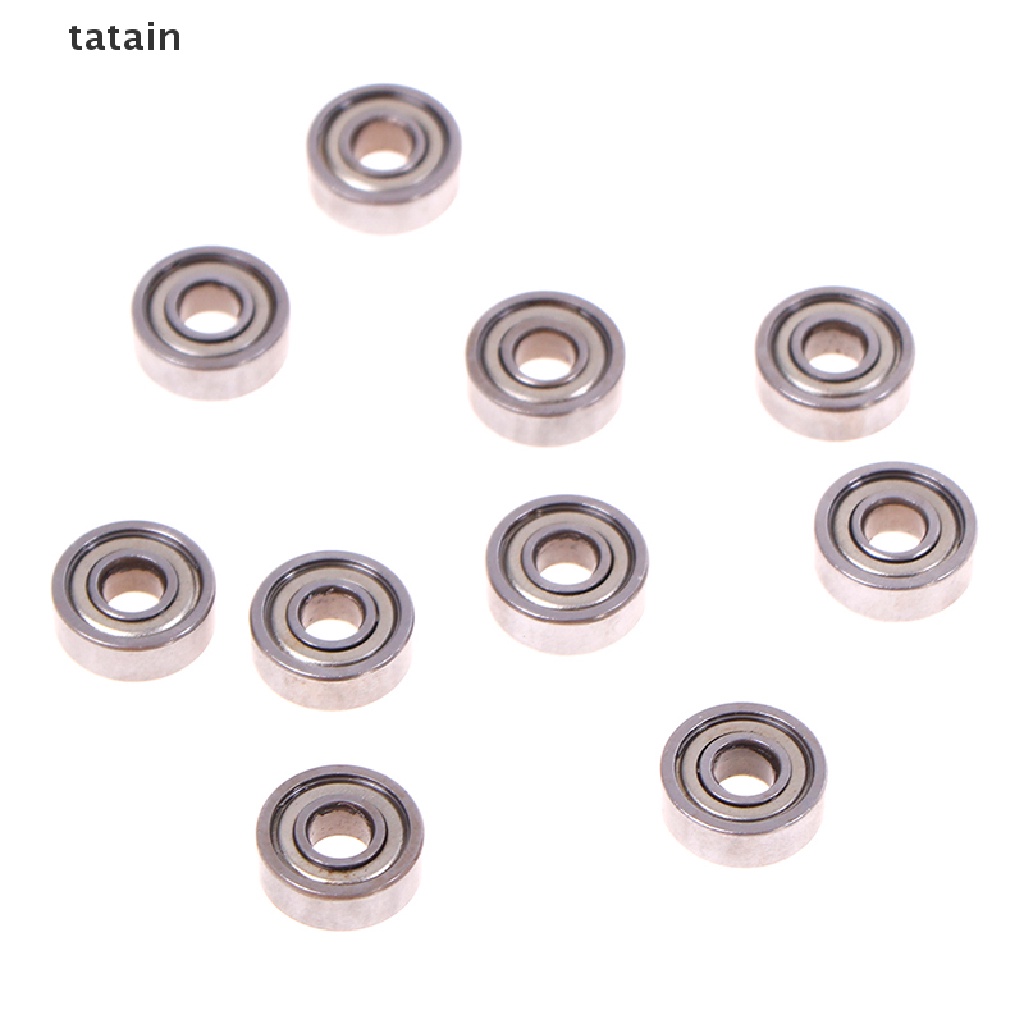 [TAT] 10pcs 5*14*5mm deep groove spherical carbon steel miniature bearings 605ZZ CVX