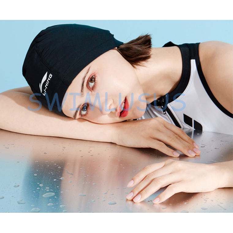 Mũ bơi vải Lining