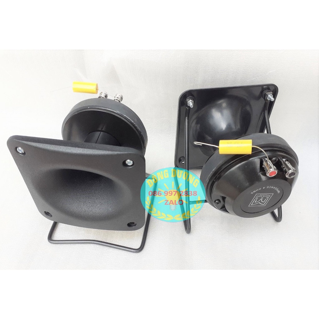 BỘ 2 LOA BỔ SUNG TRÉP RỜI CHO DÀN ÂM THANH - CỦ TRÉP 350 MAXTIN + HỌNG 12x12 + CHÂN TỤ - LOA TĂNG TRÉP