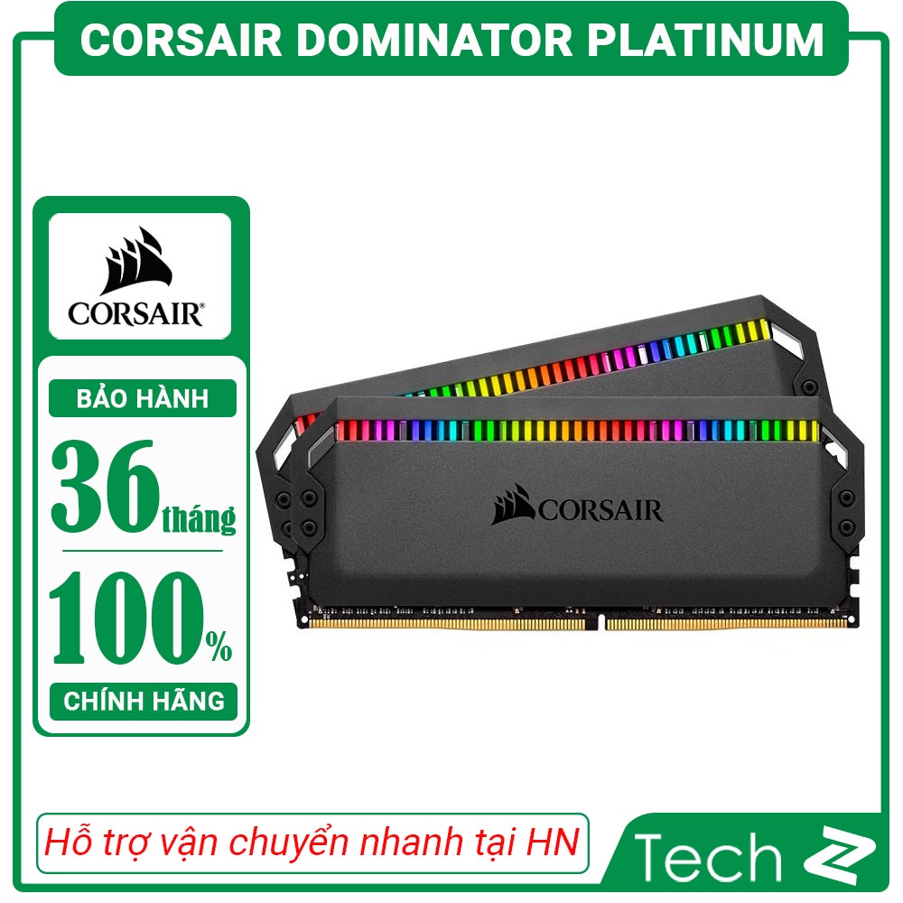 RAM Desktop Corsair DOMINATOR PLATINUM RGB (CMT16GX4M2C3000C15) 16GB (2x8G) / 32GB (2x16G)  DDR4 3000MHz