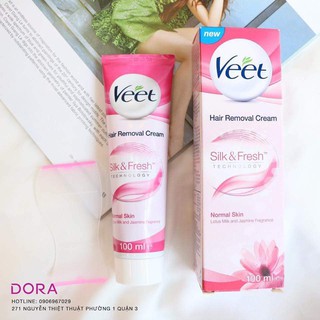 KEM TẨY LÔNG DƯỠNG ẨM VÀ LÀM MỀM DA VEET HAIR REMOVAL CREAM