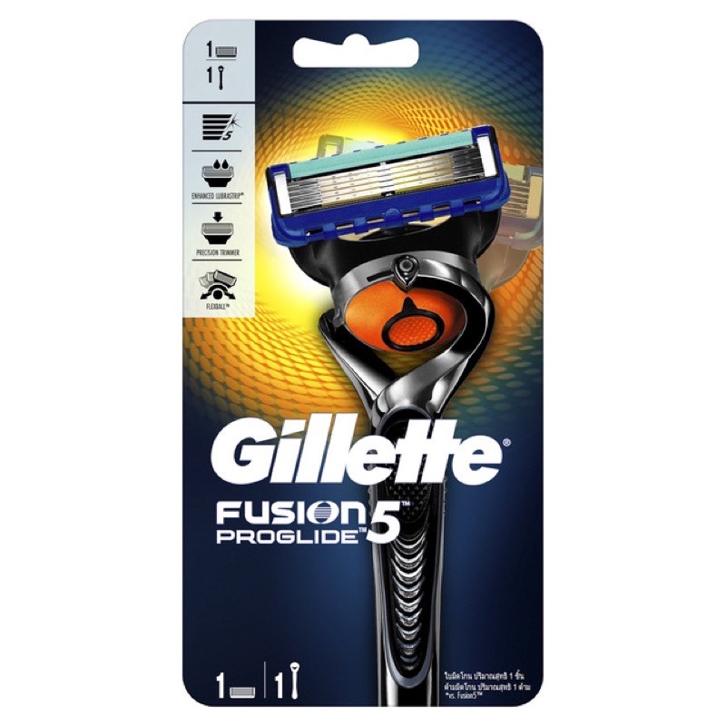 Dao cạo râu cao cấp 5 lưỡi Gillette Fusion Proglide (Cán Dao + Lưỡi Dao + Đầu bảo vệ)