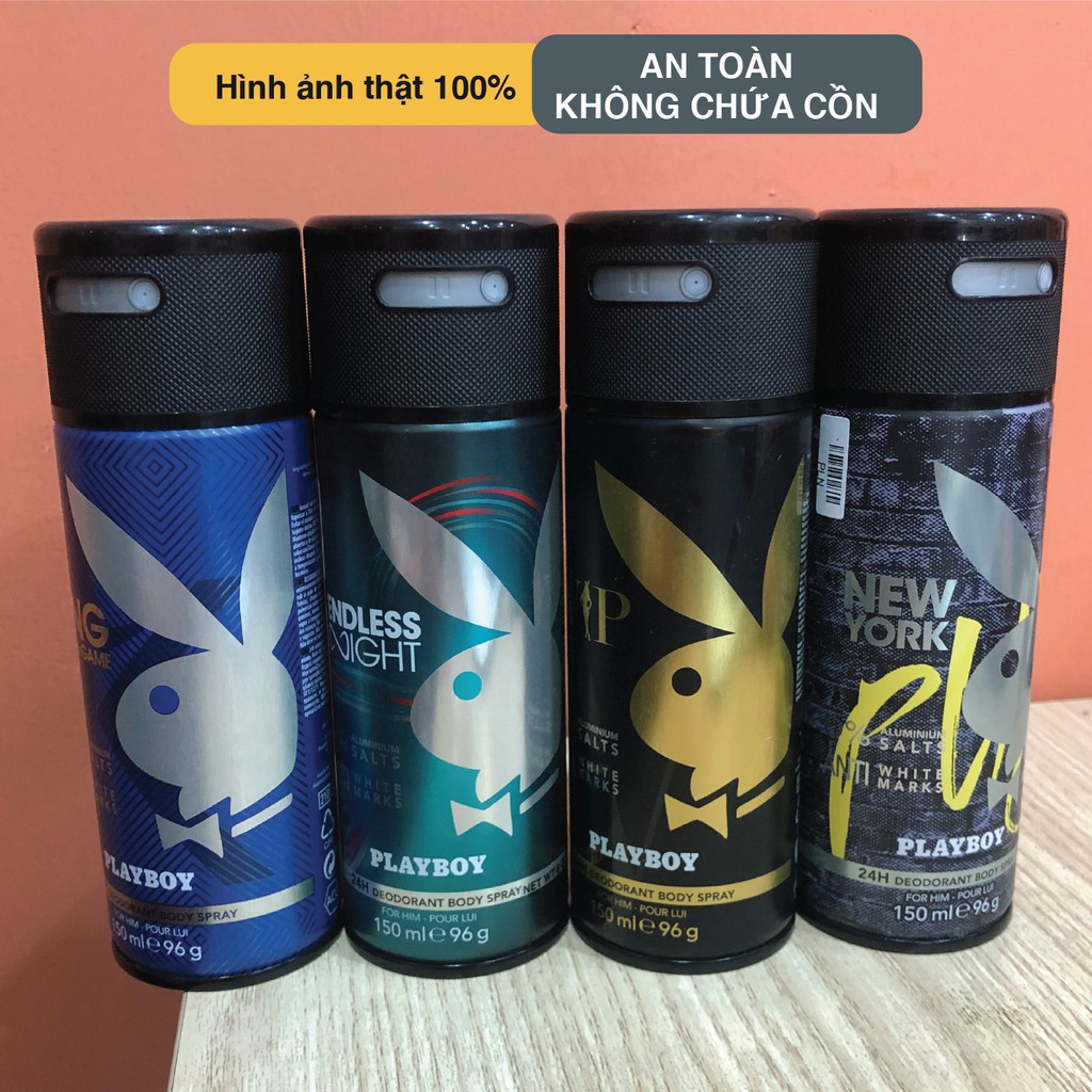 Xịt Khử Mùi Playboy Hollywood 100% Chính Hãng Cho Nam 150ml