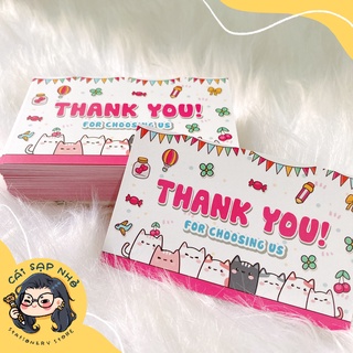 Thiệp cảm ơn, thẻ cảm ơn, card thank you, cám ơn khách hàng