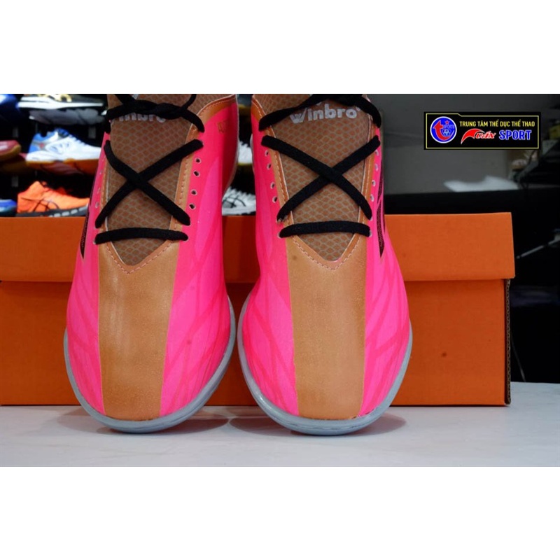 Giày đá bóng X SPEED WINBRO - HỒNG XÁM(size38-43)