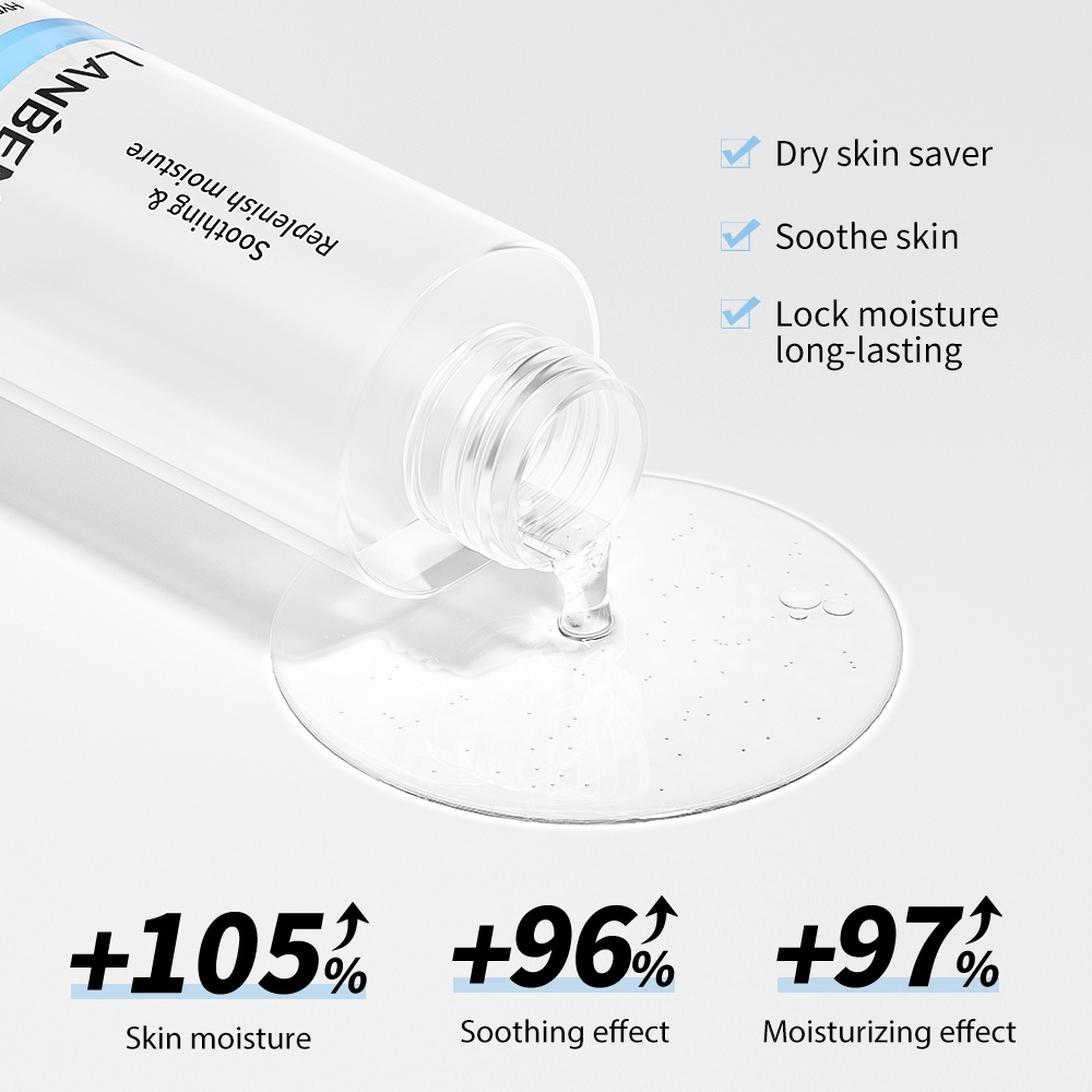 Toner Lanbena chứa thành phần axit hyaluronic dưỡng ẩm dưỡng trắng tái tạo dưỡng trắng da 100ml