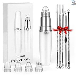 Bộ máy hút mụn đầu đen với 3 mức độ hút 4 đầu hút 5 cây lấy mụn chuyên dụng cho nhà và spa