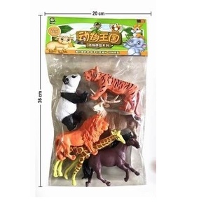 Đồ chơi mô hình 6 thú rừng bằng nhựa an toàn size lớn
