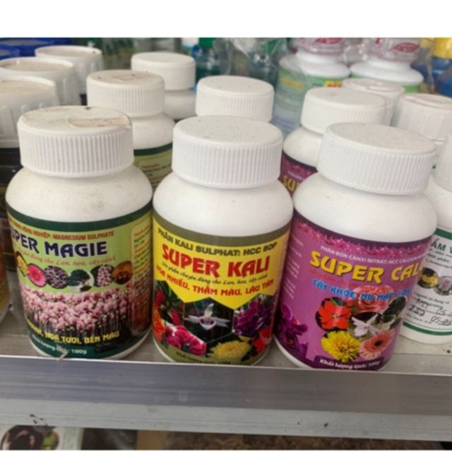 Bộ 3 Super Canxi,magie,kali dành cho hoa lan,cây cảnh