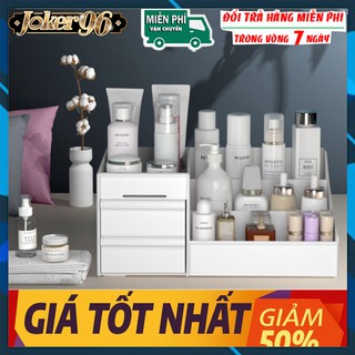 ❤️ FREESHIP❤️Kệ Đựng Mỹ Phẩm Đồ Trang Điểm 3 Tầng, 2 Ngăn Kéo Mini