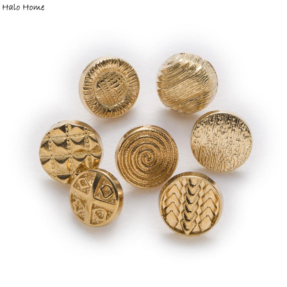 Nút áo bằng kim loại nhiều mẫu xinh xắn tùy chọn cỡ 8-10mm