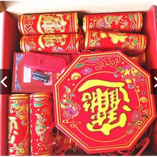 Pháo trang trí sự kiện , dây pháo dài 1m7 hàng cao cấp , có đèn LED