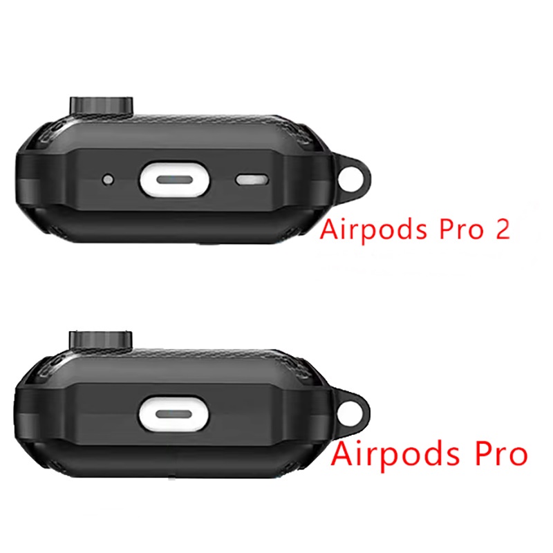 Vỏ Case Ốp Cho Airpods PRO 2 (2022) Moss Green Kèm Móc Treo
