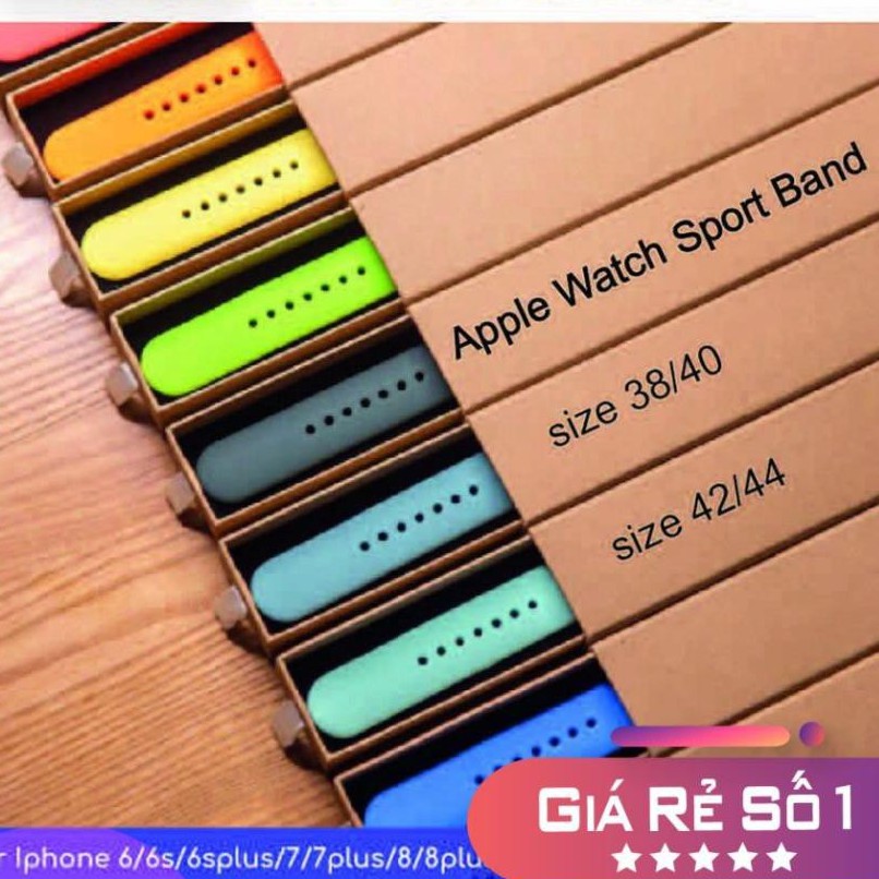 Dây Ap Watch  Freeship  Dây Đồng Hồ Thông Minh Ap Watch Silicon 15 Màu ⚡ Series 5/4/3/2/1 ⚡ 38mm/40mm &amp; 42mm/44mm