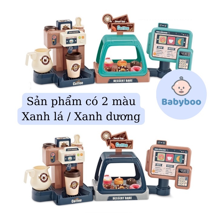 Bộ đồ chơi máy pha cà phê ba trong một đa năng cho bé